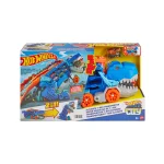 Pista Hot Wheels Remolque Tiburón T-Rex con Lanzador y Come Autos - Imagen 6
