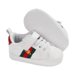 ZAPATITOS BEBÉ SUELA BLANDA BLANCO GUCCI - Imagen 2